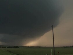 Rotating Supercell Thunderstorm, Ominous Skies Stock Footage