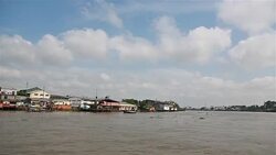 Navigating the Mekong delta Stock Footage