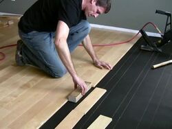 Hardwood Installation Stock Footage