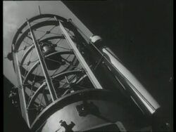 Invar alloy does not respond to changes in temperature and is used for scientific instruments such as telescope and clock at the Royal Observatory in Scotland, UK 1939 Stock Footage