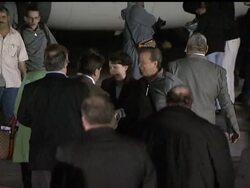 An exultant Maersk Alabama crew has returned to rejoicing families in America and the ship's captain awaits his own hero's reception in the states after a five-day ordeal as a captive of Somali pirates. News Clip