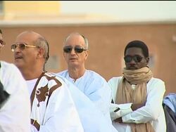 Post-coup Mauritania election begins; voters at polling station News Clip