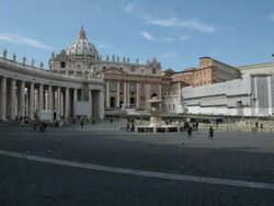 General views Around Vatican City Stock Footage