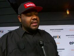 INTERVIEW - Grizz Chapman talks about the lessons in this documentary, what his own story would look like, his favorite Knicks memory, on the recent Boston tragedy at EPIX Premiere Of Amare Stoudemire IN THE MOMENT Stock Footage