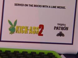 ATMOSPHERE - Signage at Playboy And Universal Pictures' Kick-Ass 2 Event At Comic-Con - Sponsored By AXE Black Chill on 7/20/2013 in San Diego, CA. (Footage by WireImage Video/Getty Images Entertainment Video) Stock Footage