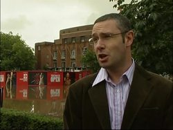 Floods see Macbeth cancelled at Royal Shakespeare Co, US voxpops News Clip