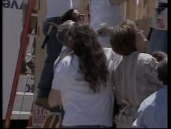 Bush visits volunteers working along hurricane-ravaged coast News Clip