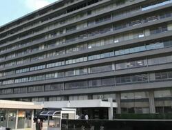 MS TU Transport and tourism building in city /  Chiyoda-ku, Tokyo, Japan Stock Footage