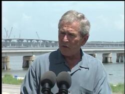 President Bush and Mrs. Bush visit Mississippi today to mark the second anniversary of Hurricane Katrina. News Clip