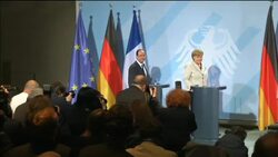 President Hollande news conference with Chancellor Merkel Instructional Video
