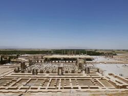 WS View of Persepolis, World Heritage / Shiraz, Fars Province, Iran  Stock Footage