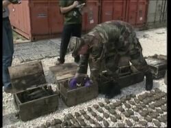 US peacekeepers discover weapons cache News Clip