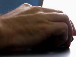 Mouse and Laptop Stock Footage