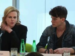 INTERVIEW: Nicole Kidman on her character and the challenges with dialect at The Railway Man Press Conference on April 27, 2012 in Edinburgh, Scotland (Footage by WireImage Video/Getty Images) Stock Footage