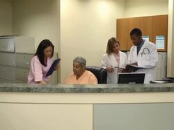 Busy Medical Office Stock Footage