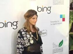 Angela Lindvall at the James Cameron Hosts Star-Studded Green Carpet VIP Reception For Earth Day at Los Angeles CA. (Footage by WireImage Video/GettyImages) Stock Footage
