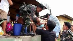 CLEAN : Rushed evacuations as Philippine volcano spews lava (2) News Clip