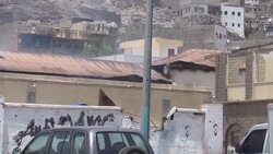 CLEAN : Masked assailants set church ablaze in Yemen's Aden News Clip
