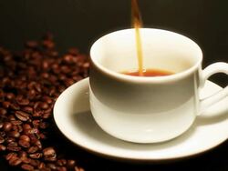 CU Shot of Pouring coffee in cup / Bergen, Hordaland, Norway Stock Footage