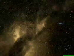 Pull back through stars and dust clouds in our galaxy, the Milky Way, then through other galaxies until the large-scale structure of the universe is revealed. Stock Footage