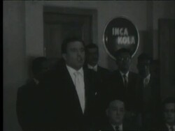 Press Conference for folk composer Chabuca Granda Stock Footage