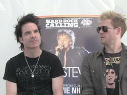 INTERVIEW: Train on where they get their influence from, their up and coming tour at the Hard Rock Calling 2011 - Day 3 at London England. (Footage by WireImage Video/Getty Images Entertainment Video) Stock Footage
