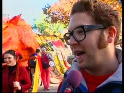 Anti-globalisation protestors demonstrate in New York. News Clip