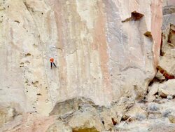 HD rock climber in Oregon US Stock Footage