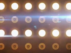 Bright Flood Lights Background Loop (CLOSE UP) - Yellow Blue Stock Footage