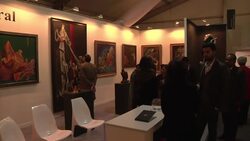 Human art installations and striking images at Indian art fair News Clip