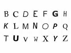 Dancing alphabet letters with alpha channel Stock Footage