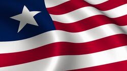 Liberia Flag Loopable Stock Footage