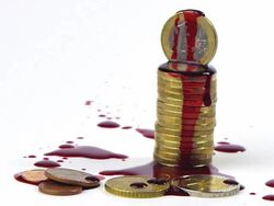 Money and Blood Stock Footage