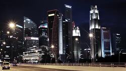 Singapore buildings Stock Footage