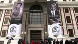 CLEAN : Radicals in red shake up S Africa parliament opening News Clip