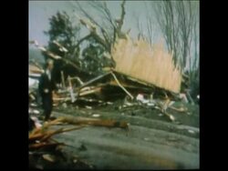 SYND 8 5 75 AFTERMATH OF TORNADO IN OMAHA News Clip