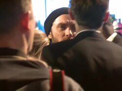 Jude Law at the Sherlock Holmes: A Game Of Shadows: European Premiere at Empire Leicester Square on December 08, 2011 in London, England (Footage by WireImage Video/Getty Images) Stock Footage