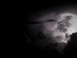 The Perfect Storm; spectacular thunderbolts and lightnings Stock Footage