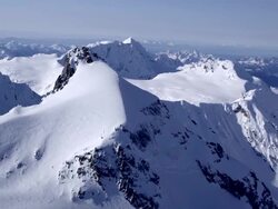 Alaskan Peaks and Ocean Stock Footage