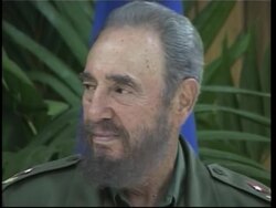 President Fidel Castro hosts Haiti President-elect Rene Preval News Clip
