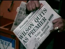 HAROLD WILSON RESIGNS- COLOUR News Clip