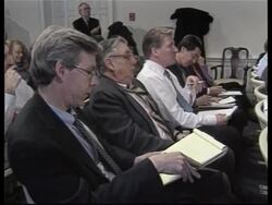 WRAP Shots of documents plus Fleischer, senators vox pops News Clip