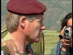 ALBANIA: BRITISH NATO COMMANDER REPORTS ON REFUGEE CRISIS News Clip