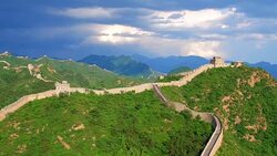 The Great Wall Aerial photography Stock Footage