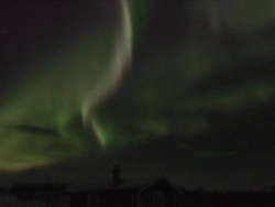 Aurora borealis, Northern Lights, Karasjok, Norway, February 2008 Stock Footage