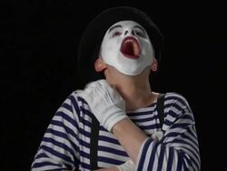 Mime Laugh Stock Footage
