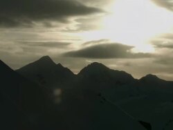 Skier throws 360 in Alaska Stock Footage