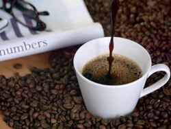 HD Super Slow-Mo: Morning With Black Coffee Stock Footage