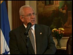 Interim leader says will step down if Zelaya not allowed to return, march News Clip