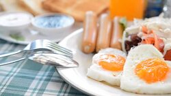 Helianthus tuberosus salad healthy breakfast for weight loss. Stock Footage